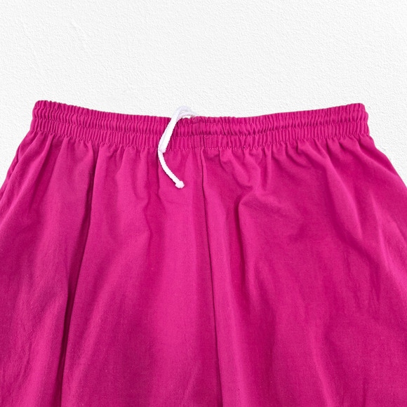 Vintage 80s Hot Pink Tracksuit Set Half Zip Jacket Straight Leg Pants Size Large - Picture 12 of 16